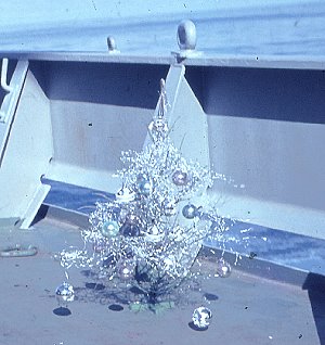 unser Baum an Deck